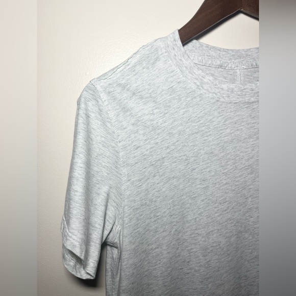 LULULEMON All Yours Tee Short Sleeve Top Heathered Light Grey | 4 - Picture 5 of 12